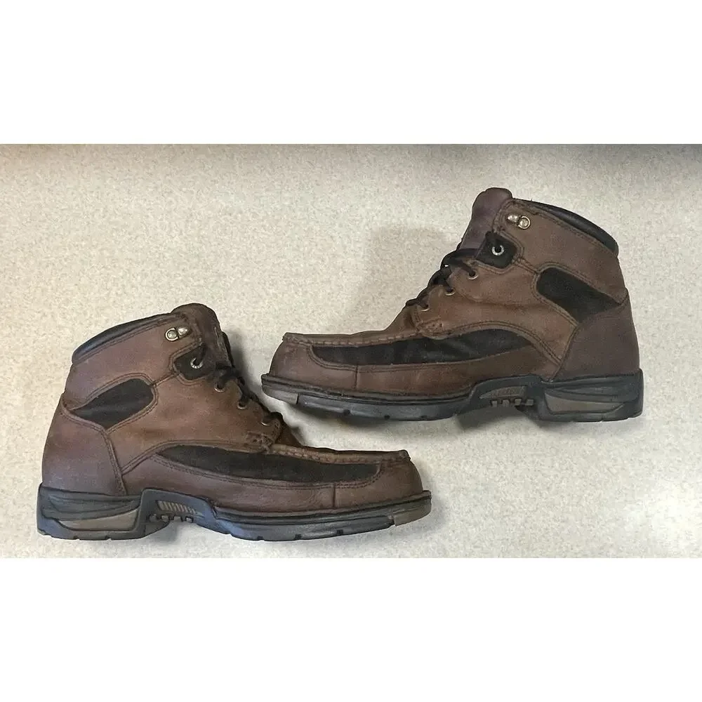 Georgia Boot Athens Steel Toe Work Boots Men’s 11.5 W Brown Leather Waterproof